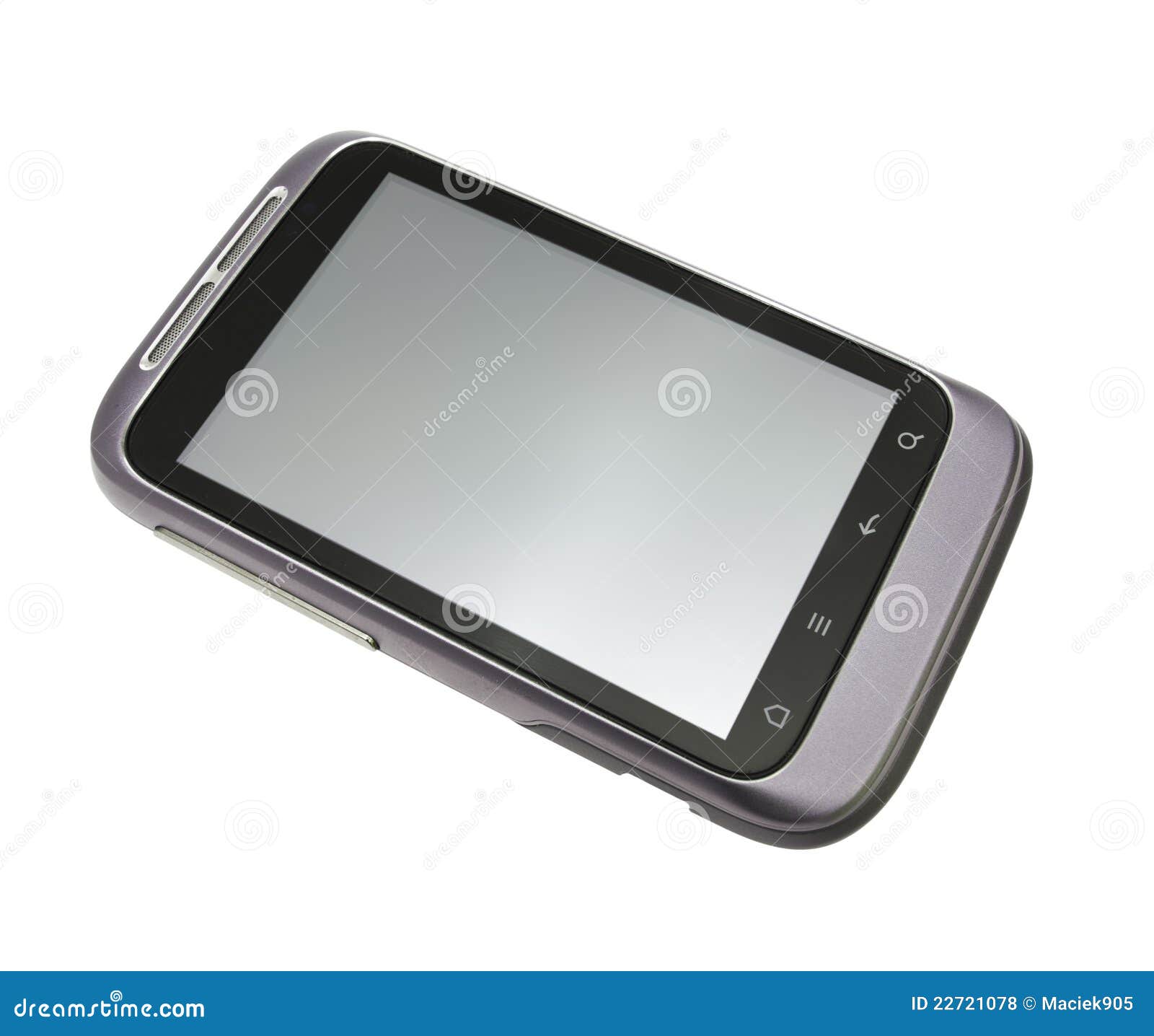 Smartphone on White Background Stock Photo Image of call, interface 22721078