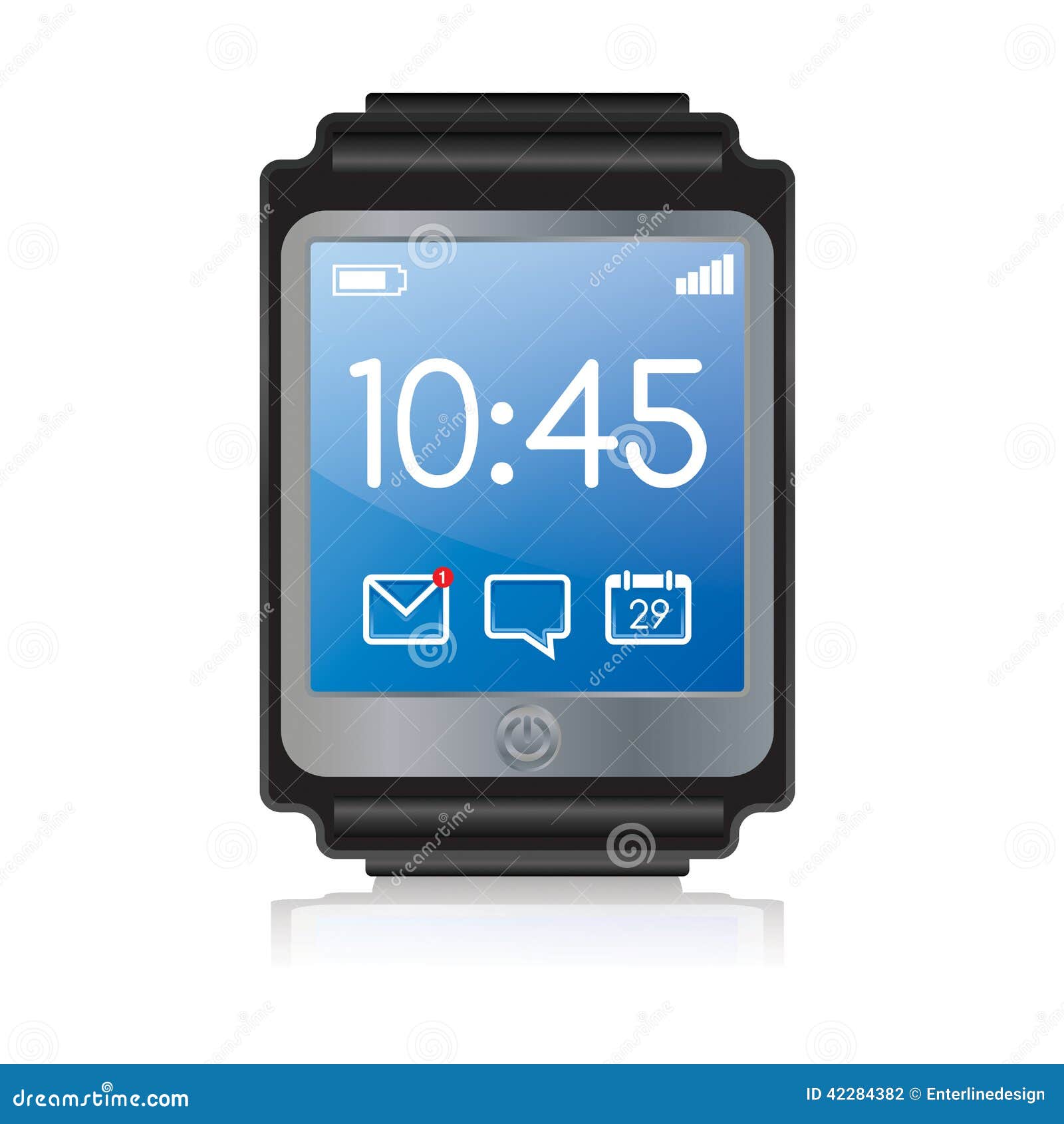 Smartwatch Illustration stock vector. Illustration of smart 42284382