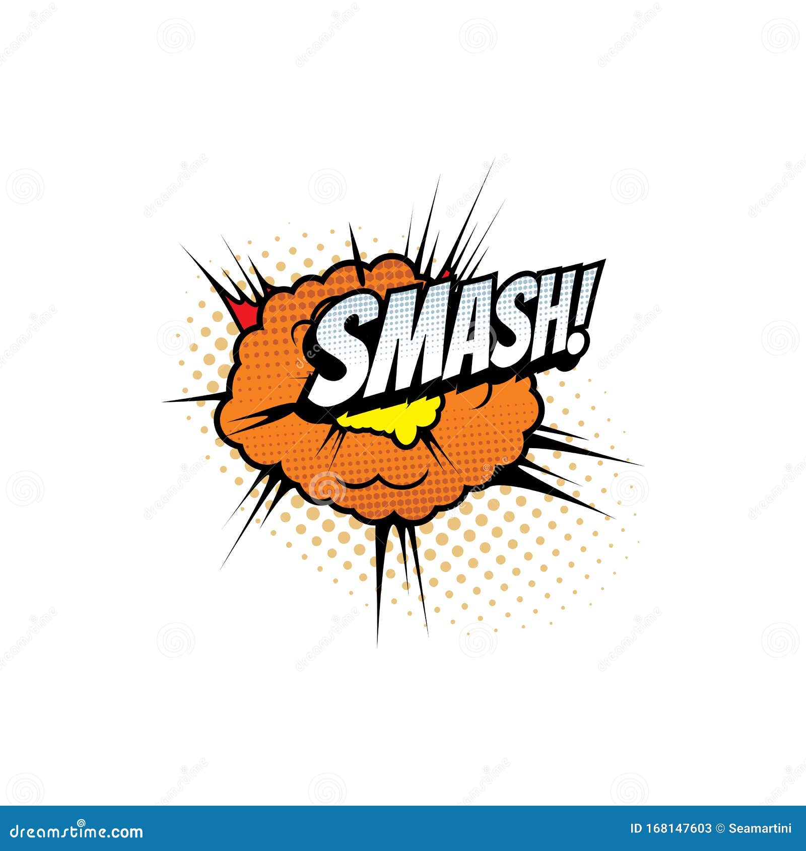 Smash comic book bubble text hi-res stock photography and images - Alamy