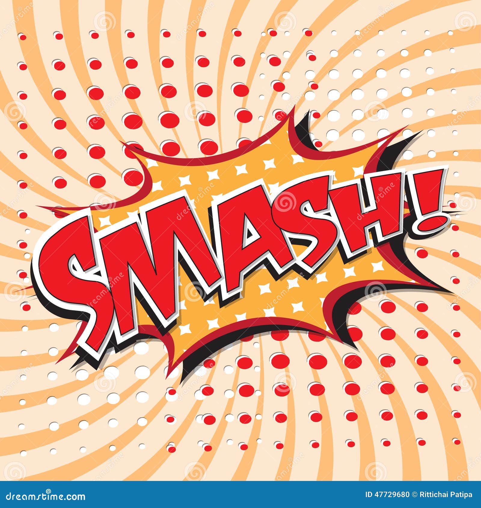 Smash Comic Book Style Expression Stock Illustration - Download