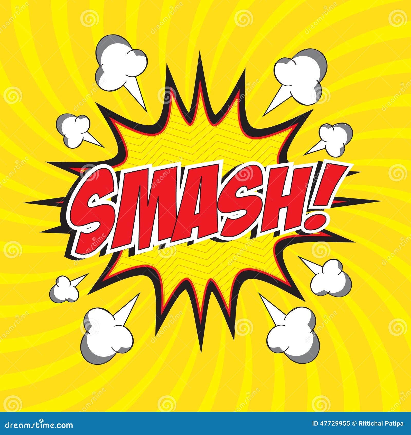 Smash! wording stock vector. Illustration of color, cartoon - 47729955