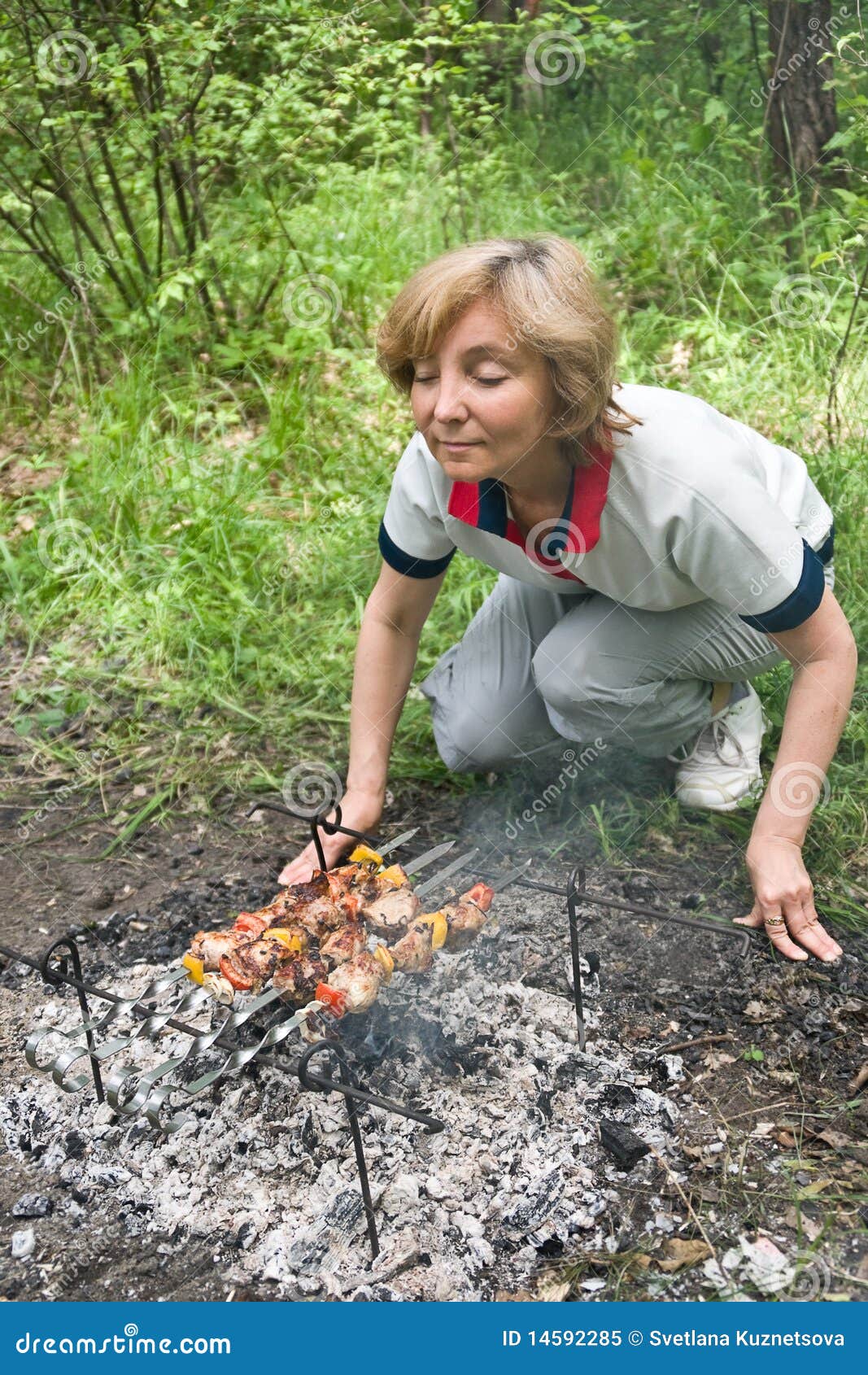 The smell of barbecue stock image. Image of cooking, outdoors 14592285