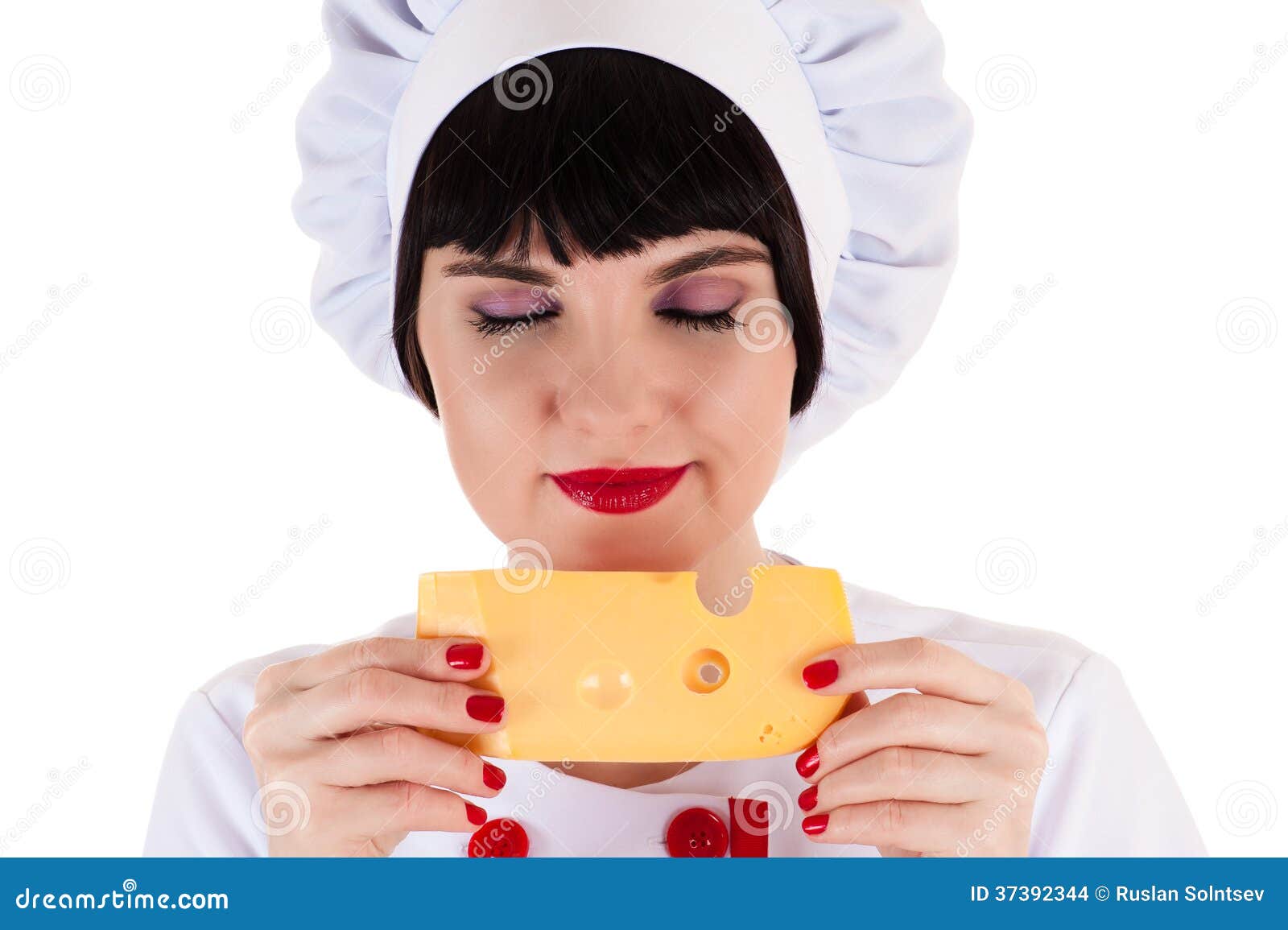 Smell of cheese stock photo. Image of closed, happy, kitchen 37392344