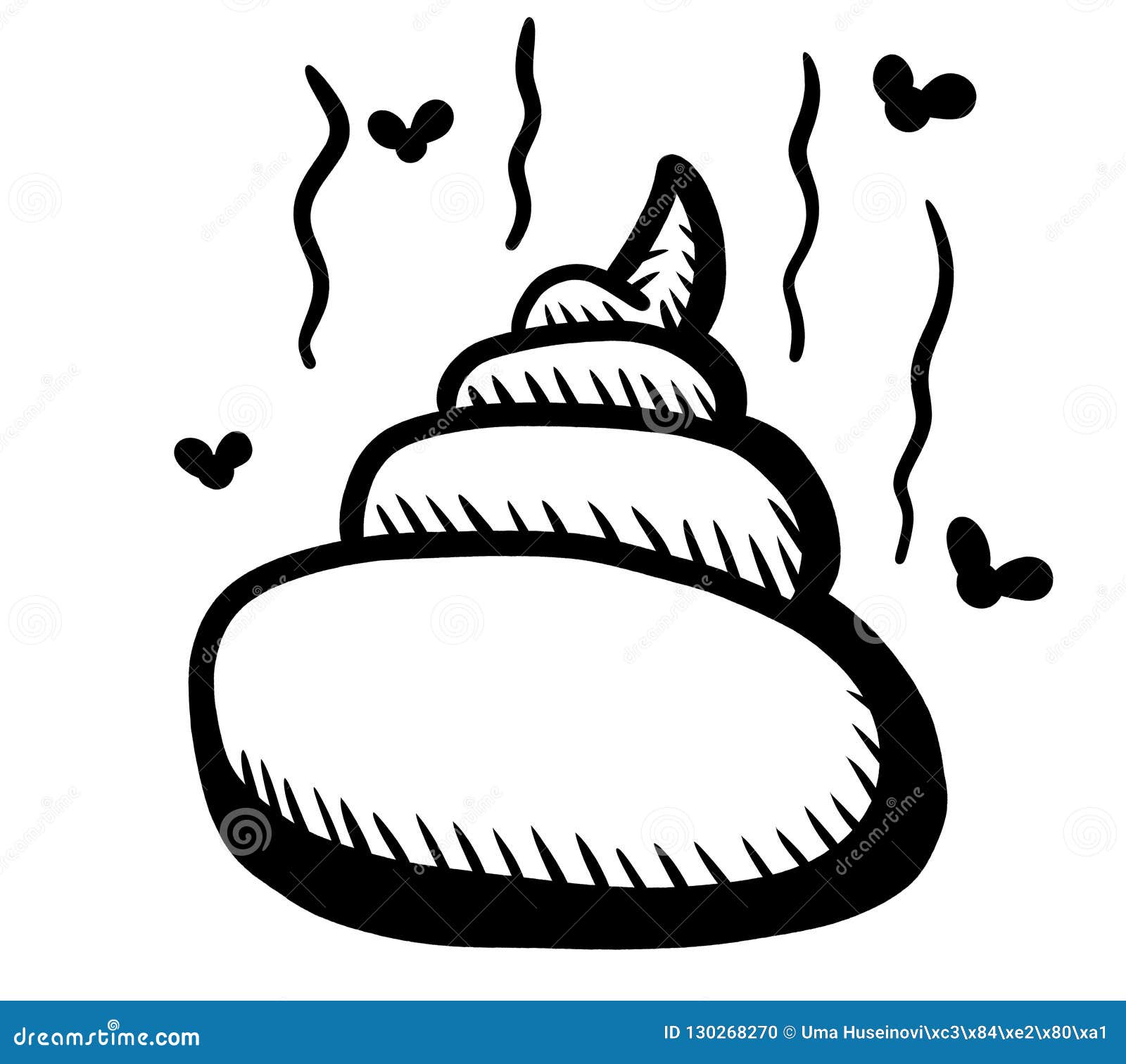 Smelly Poop Doodle stock illustration. Illustration of smelly - 130268270