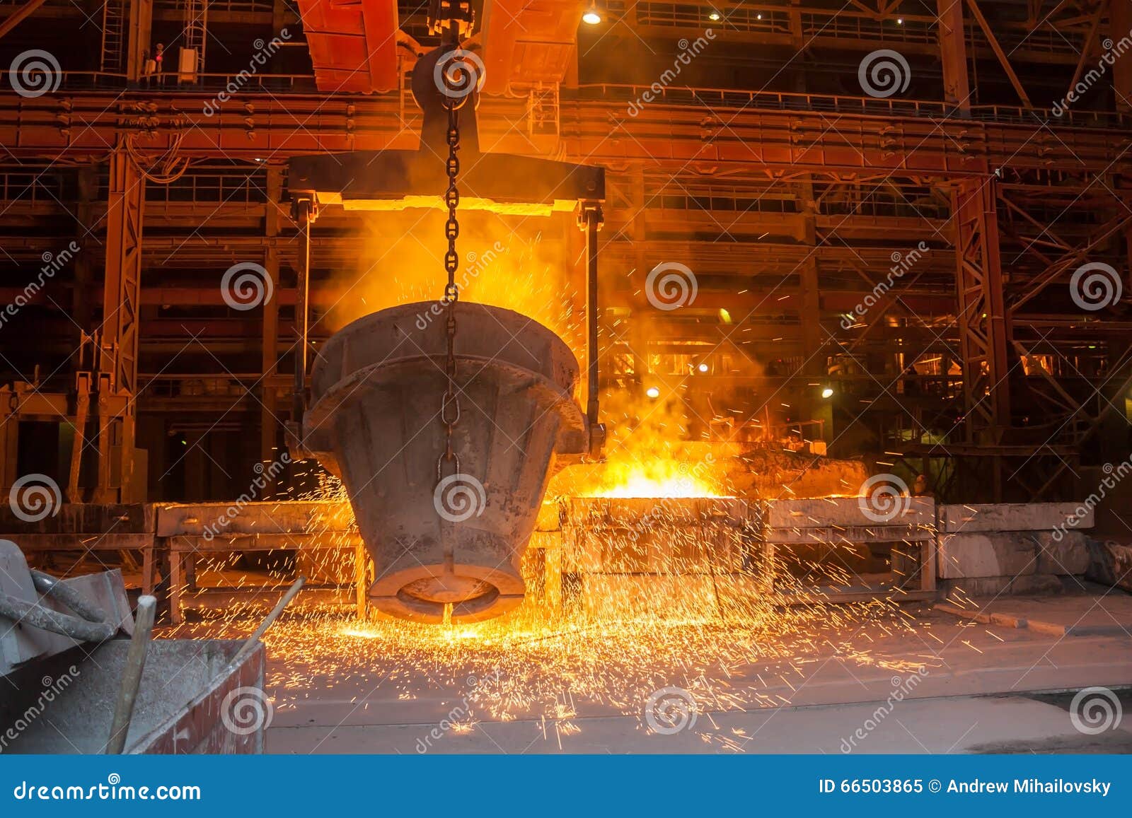 Smelting metal stock image. Image of industry, caster - 66503865