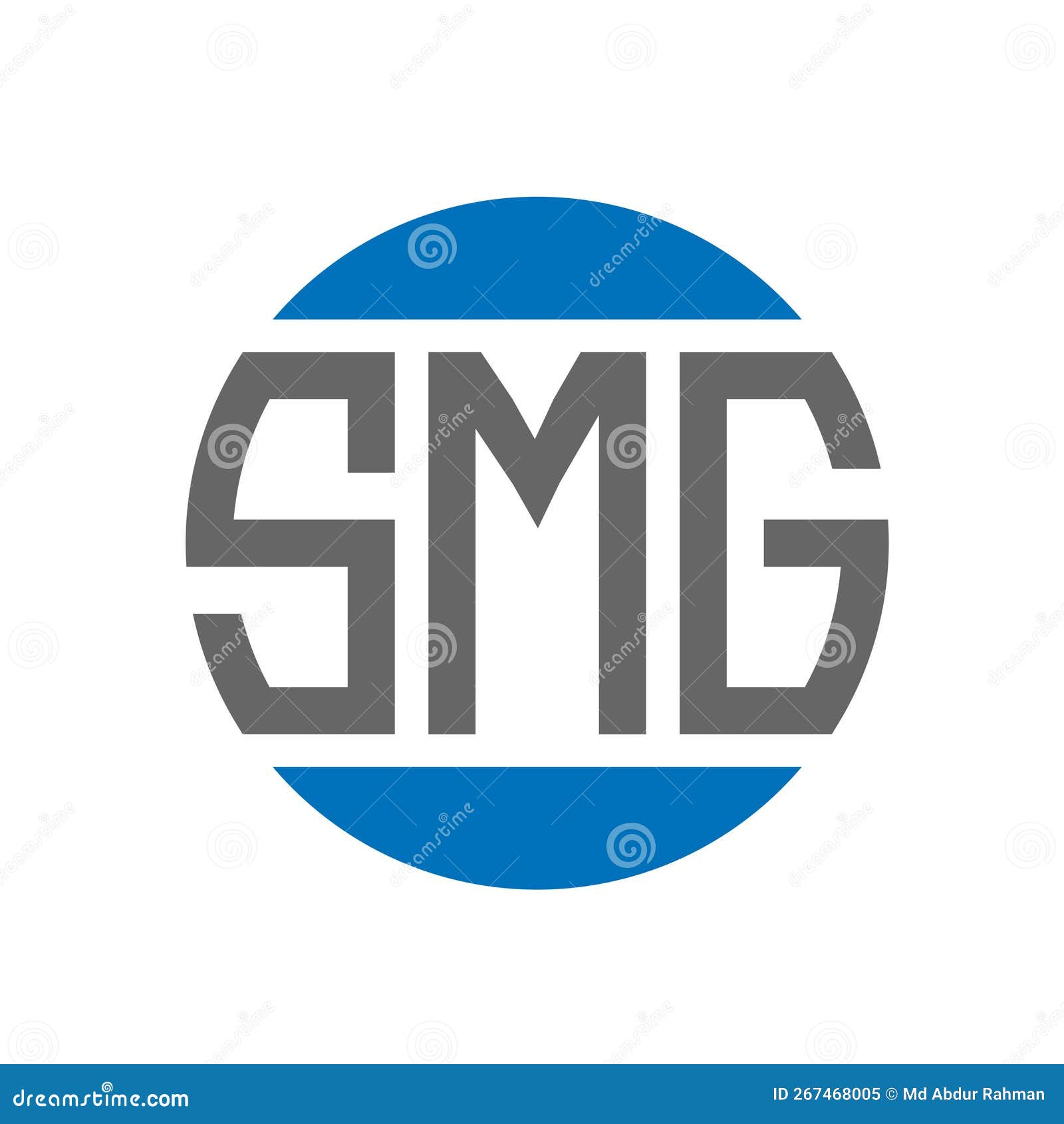 smg letter logo  on white background. smg creative initials circle logo concept. smg letter 