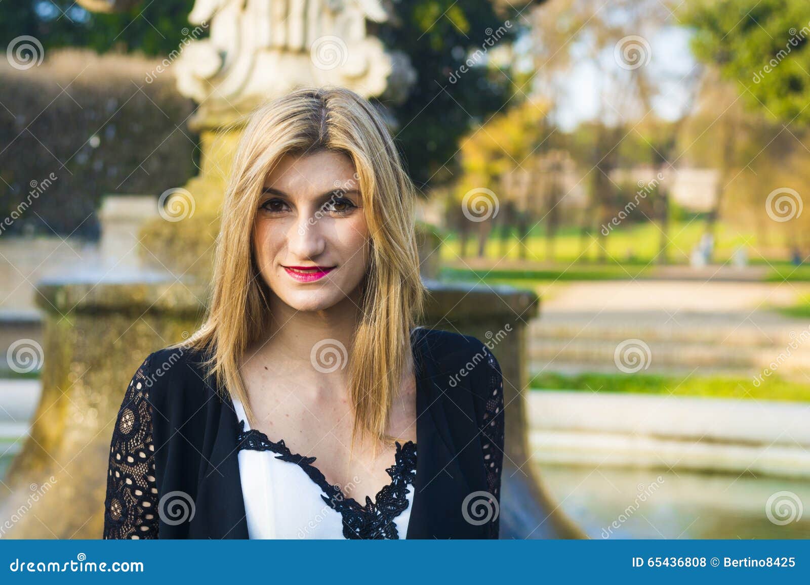 Smile of a blond Italian stock photo. Image of background - 65436808