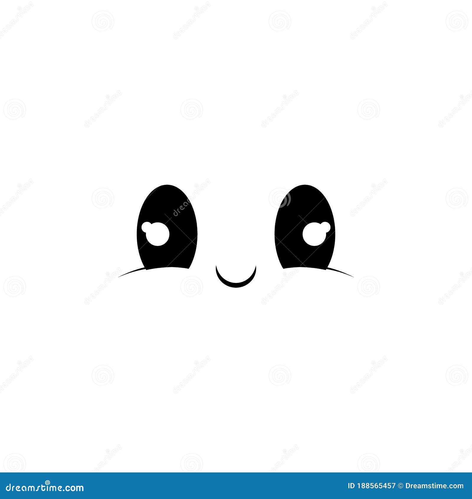 Smile Face Icon. Element of Anime Face Icon for Mobile Concept and Web Apps  Stock Illustration - Illustration of cartoon, character: 188565457