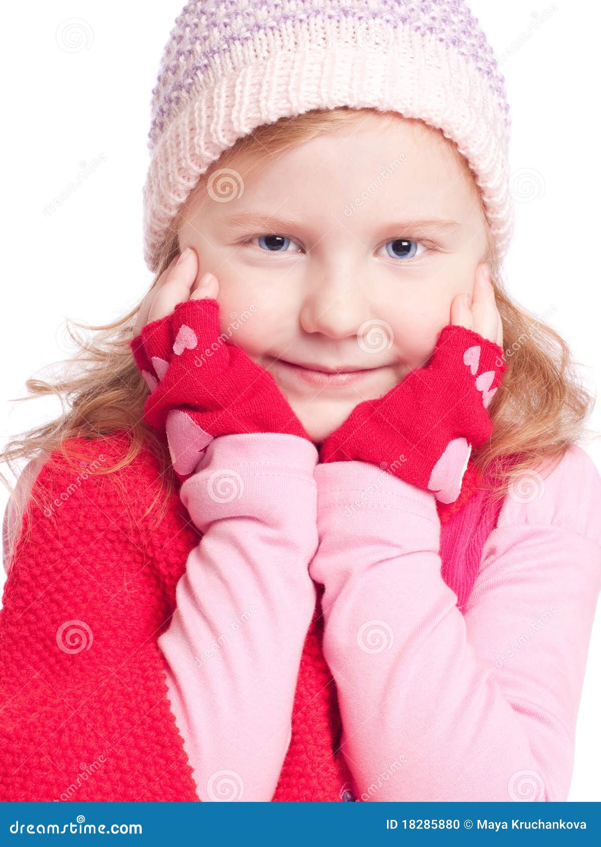 Smile Girl Isolated on White Stock Photo - Image of isolated ...