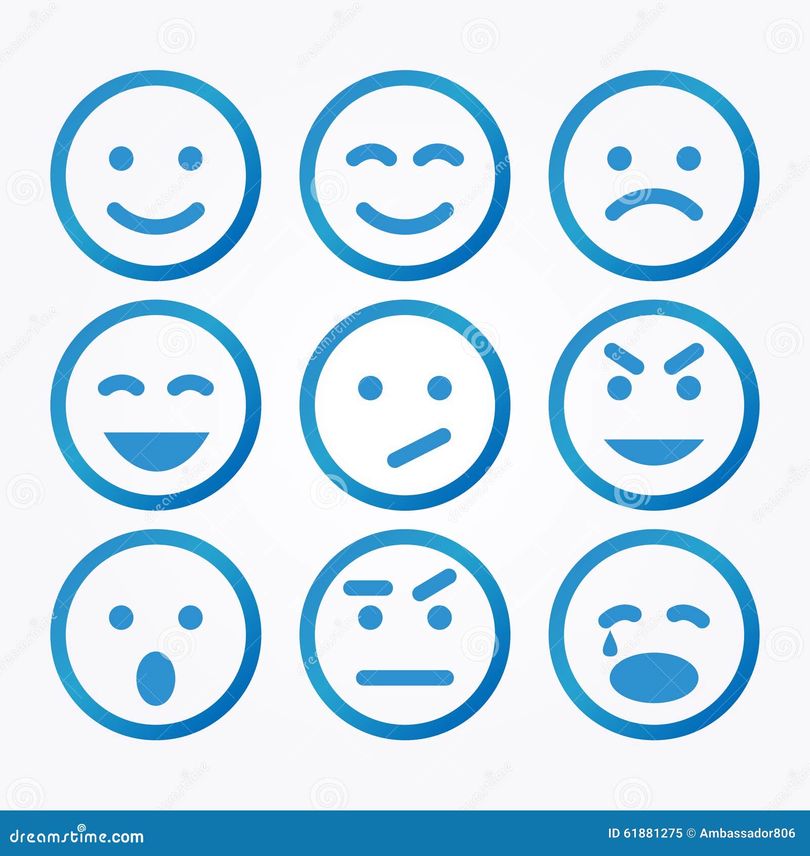 smile icon set