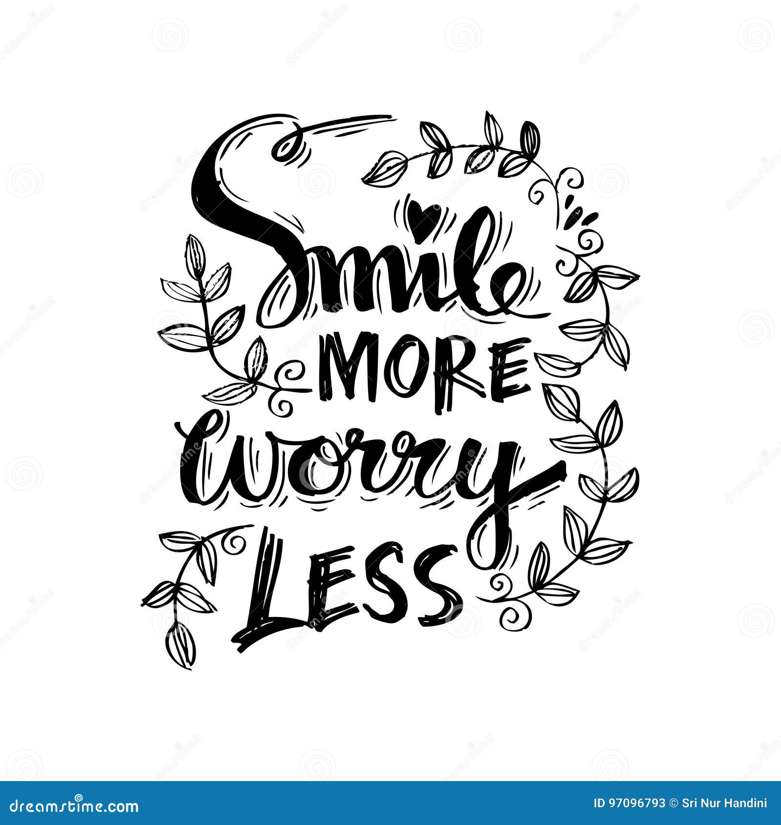 Love more, worry less inspirational quote decal