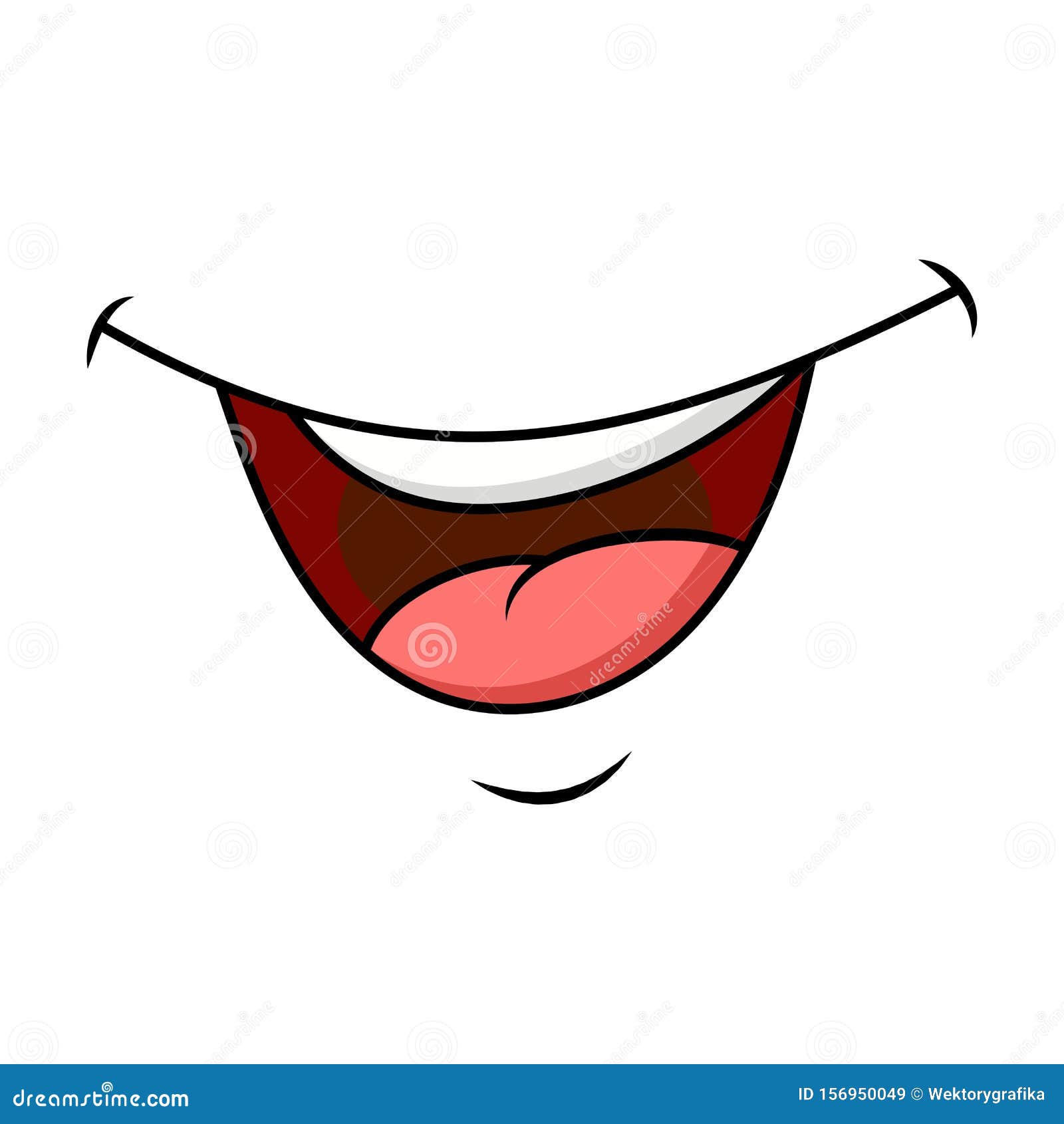 Vetores semelhantes a 129263000 mouth cartoon icon  Boca sonriente, Dibujo  de sonrisa, Diseños de sonrisa