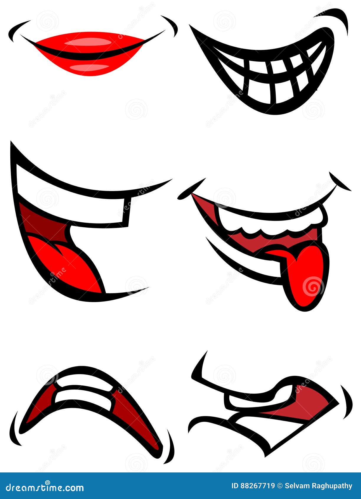 funny cartoon mouths