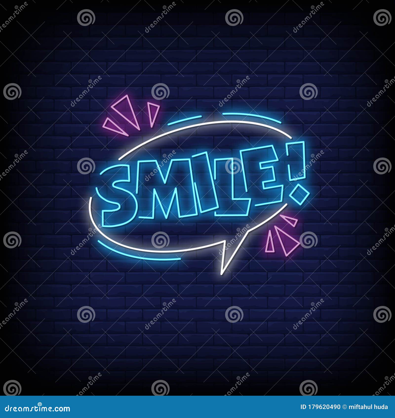 Smile Neon标记样式文本矢量向量例证 插画包括有字法 查出 线路 徽标 焕发 情感
