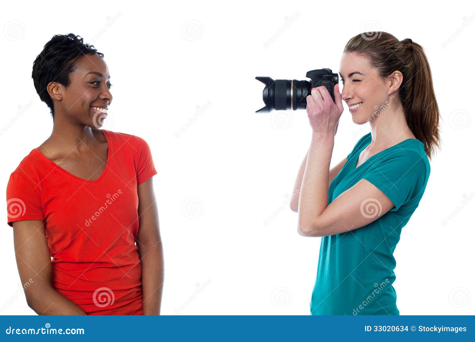 Smile Please! Ready for the Click. Stock Photo - Image of camera ...