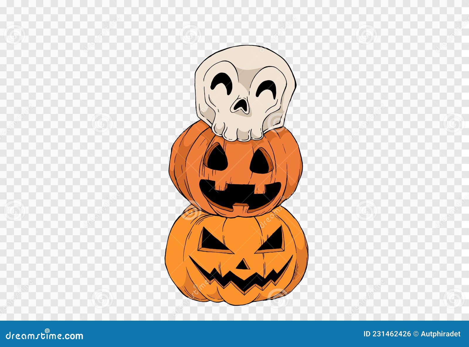 Scary pumpkin face on transparent background PNG - Similar PNG