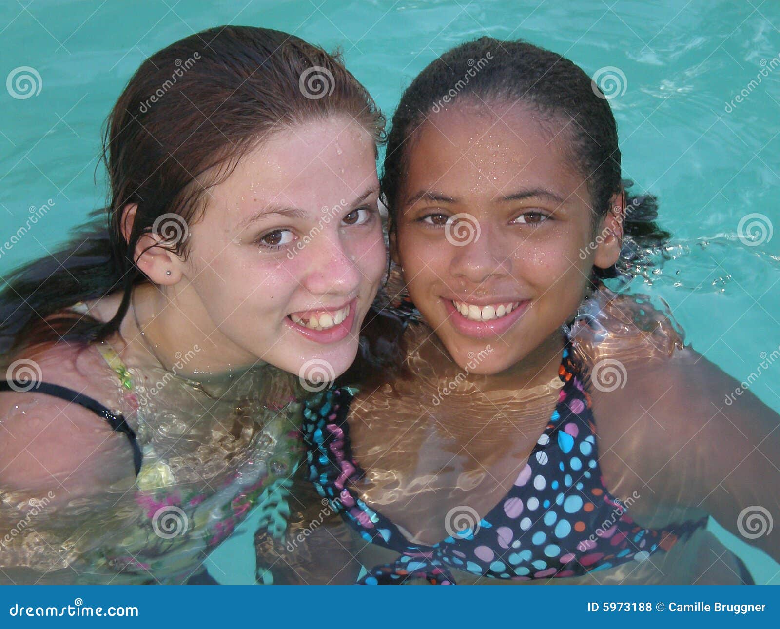 Smiles in the Pool stock photo. Image of smiling, relaxing 5973188