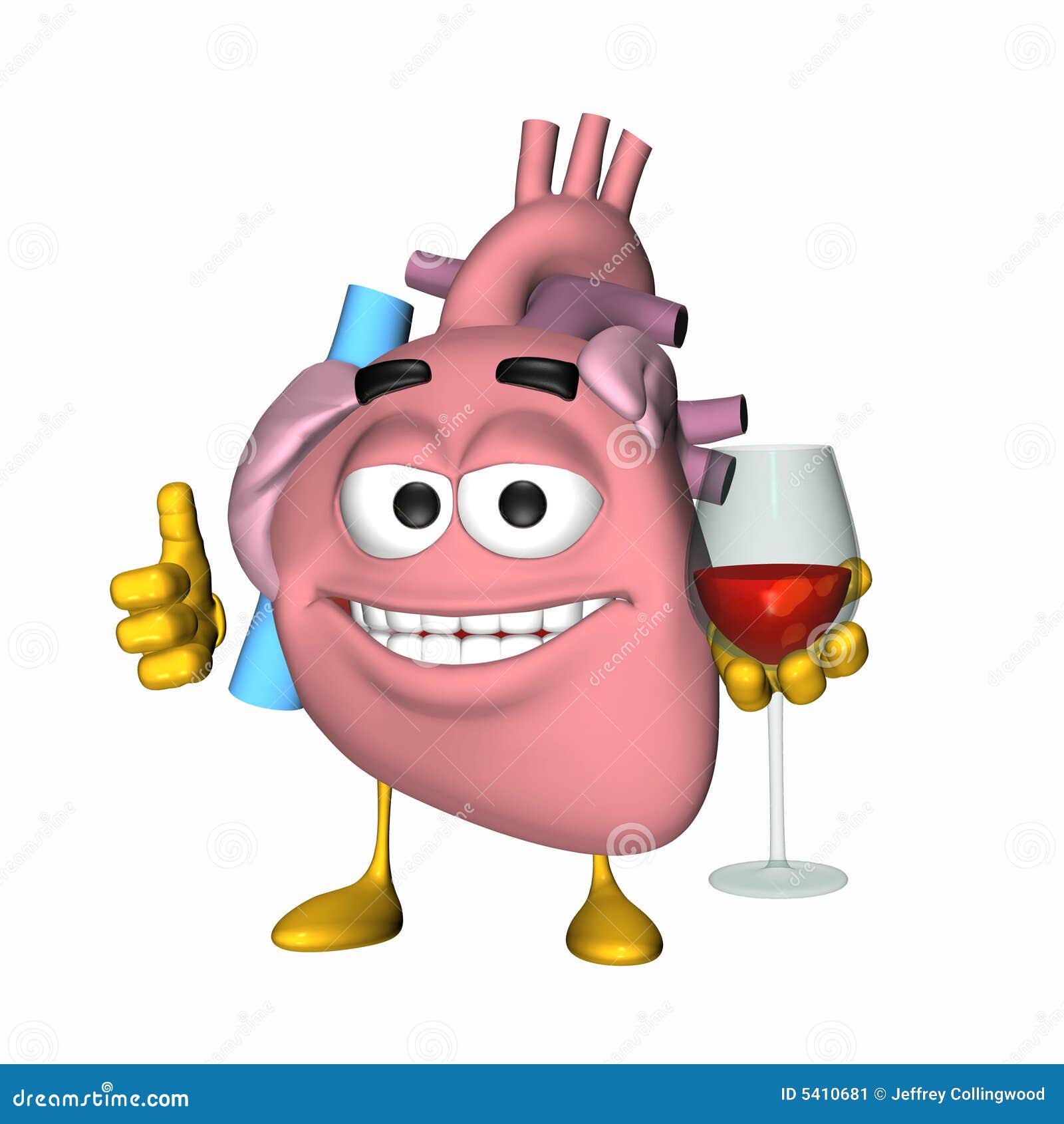 smiley aorta - glass of wine