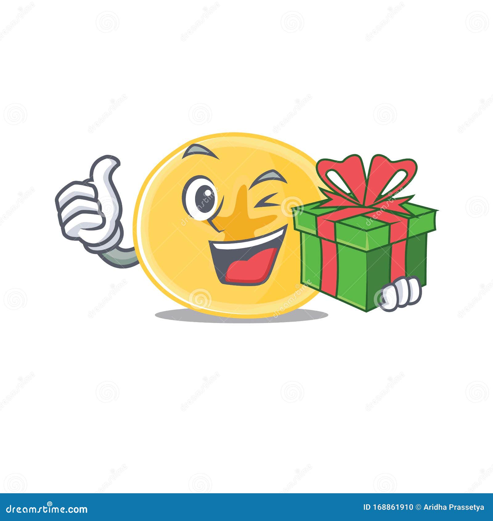 Smiley Banana Split Cartoon Character Design Wearing Headphone Vector