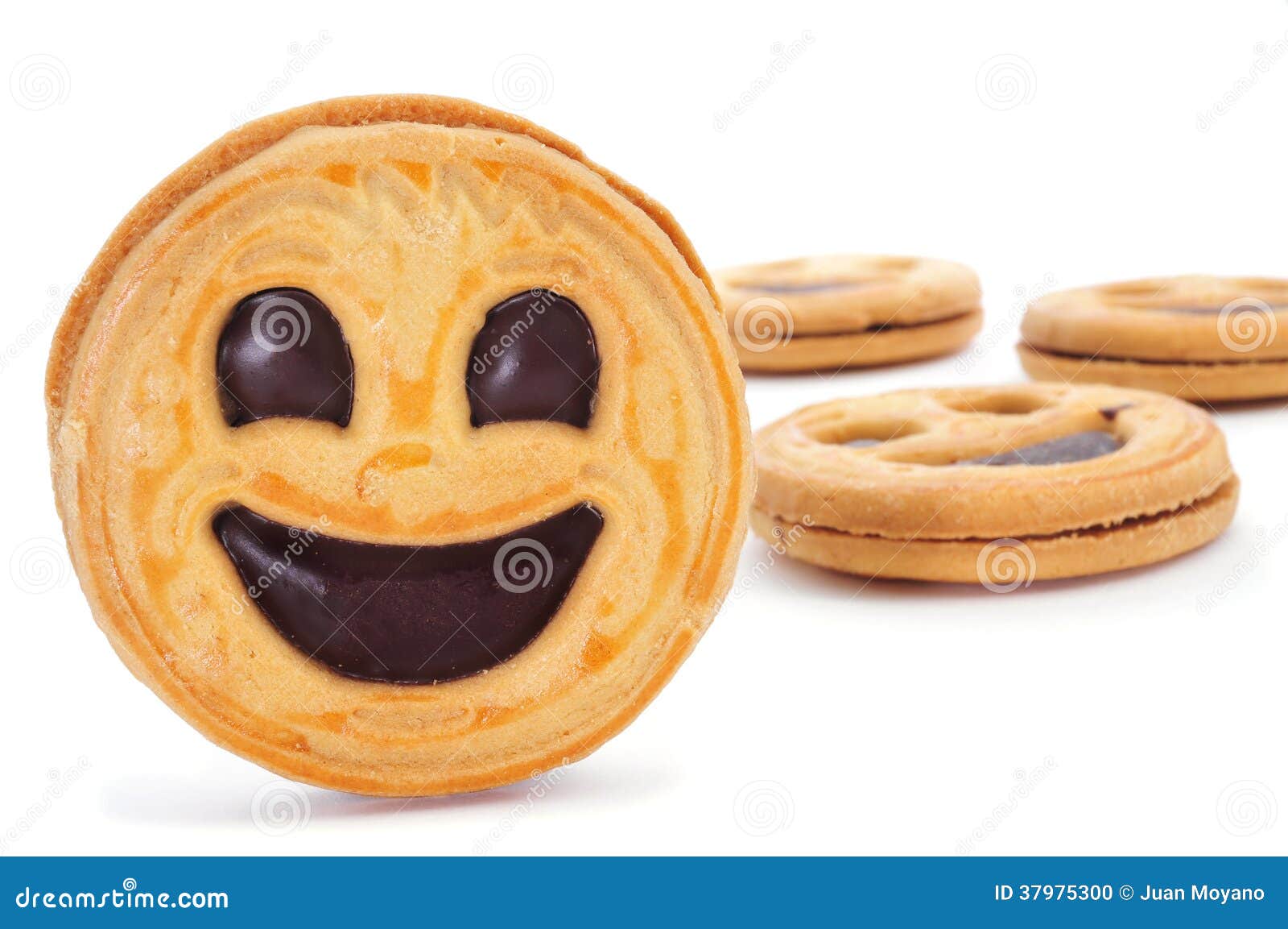 Smiley biscuits stock photo. Image of food, emoticon 37975300