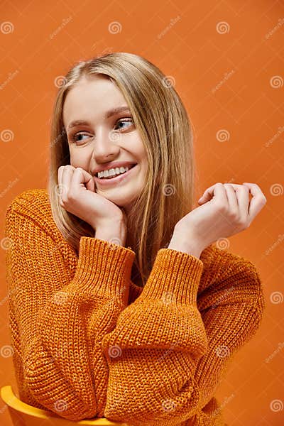 Smiley Blonde Woman In Bright And Stock Image Image Of Sensual Attractive 299056643