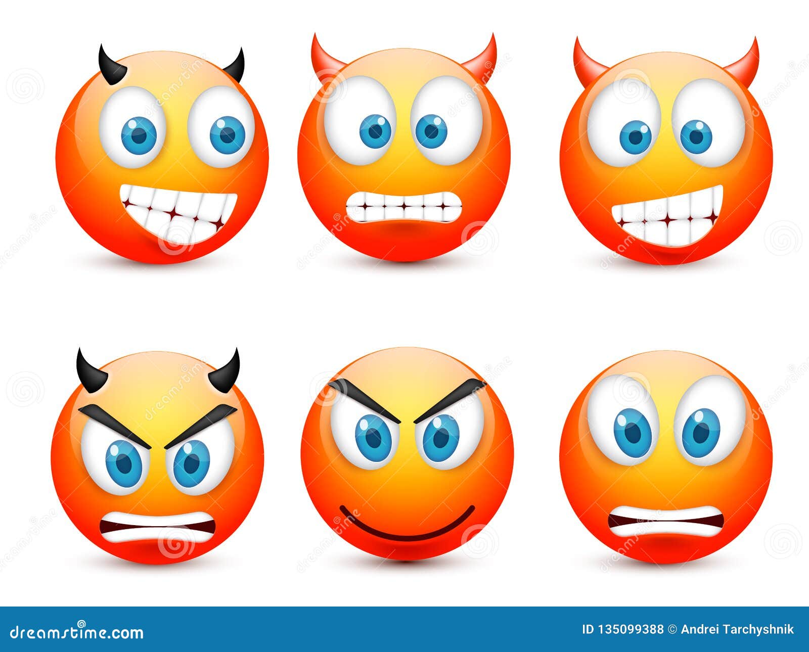 Smiley Con Gli Occhi Azzurri Insieme Dell Emoticon Fronte Giallo Con Le Emozioni Espressione Facciale Emoji Realistico 3d Triste Illustrazione Vettoriale Illustrazione Di Scherzo Comic 135099388