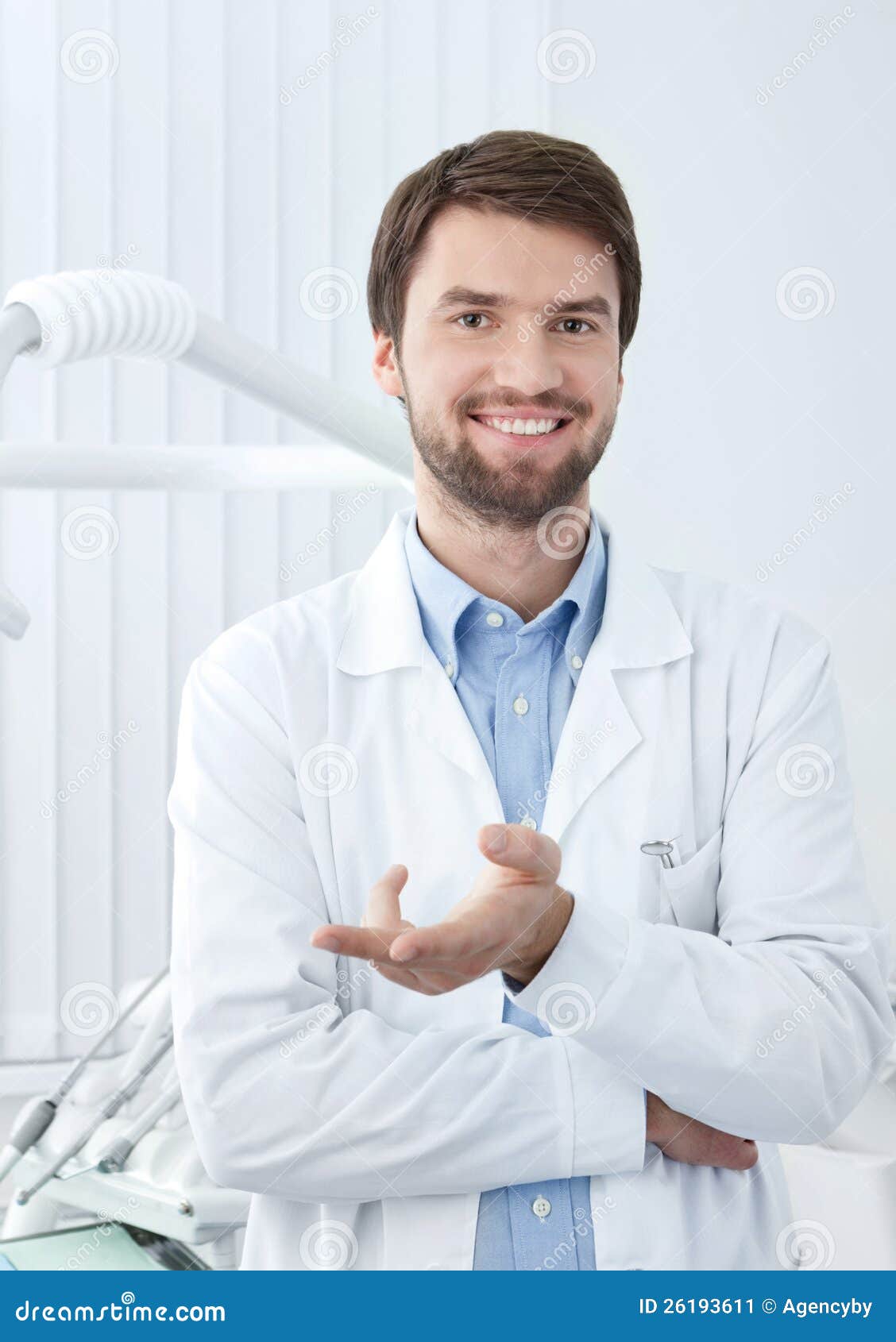 Smiley dentist stock image. Image of adult, dentist, chair 26193611
