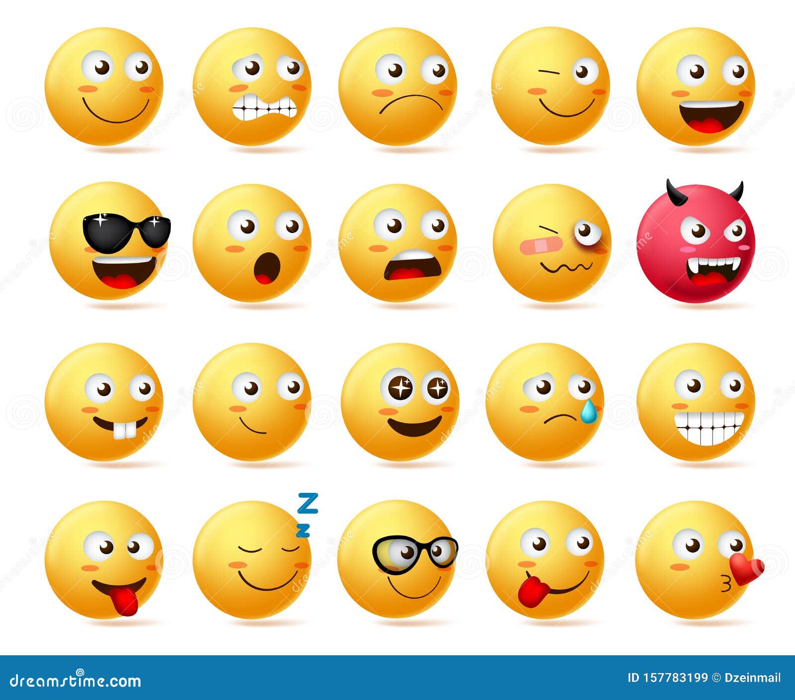 smiley emoji side view set . smileys emoticon or icon face character.