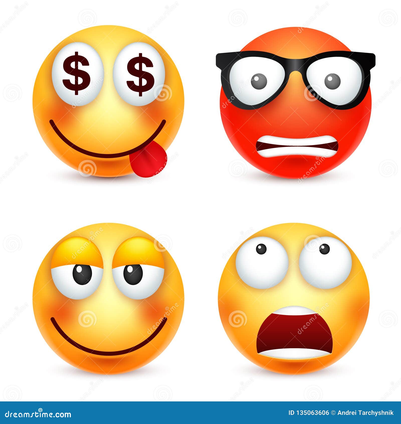 Smiley,emoticon Set. Yellow Face with Emotions,mood. Facial Expression,  Realistic Emoji. Sad,happy,angry  Stock Vector - Illustration of  joke, circle: 135063606