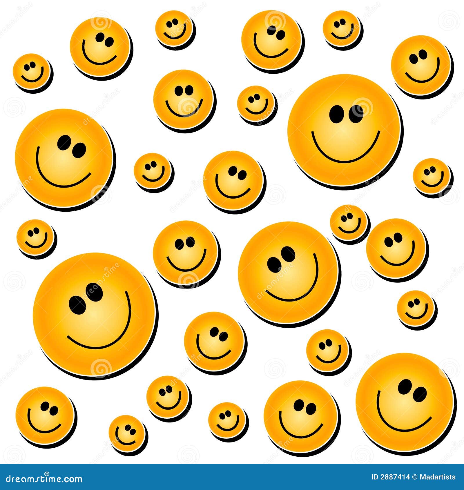 smiley face background white