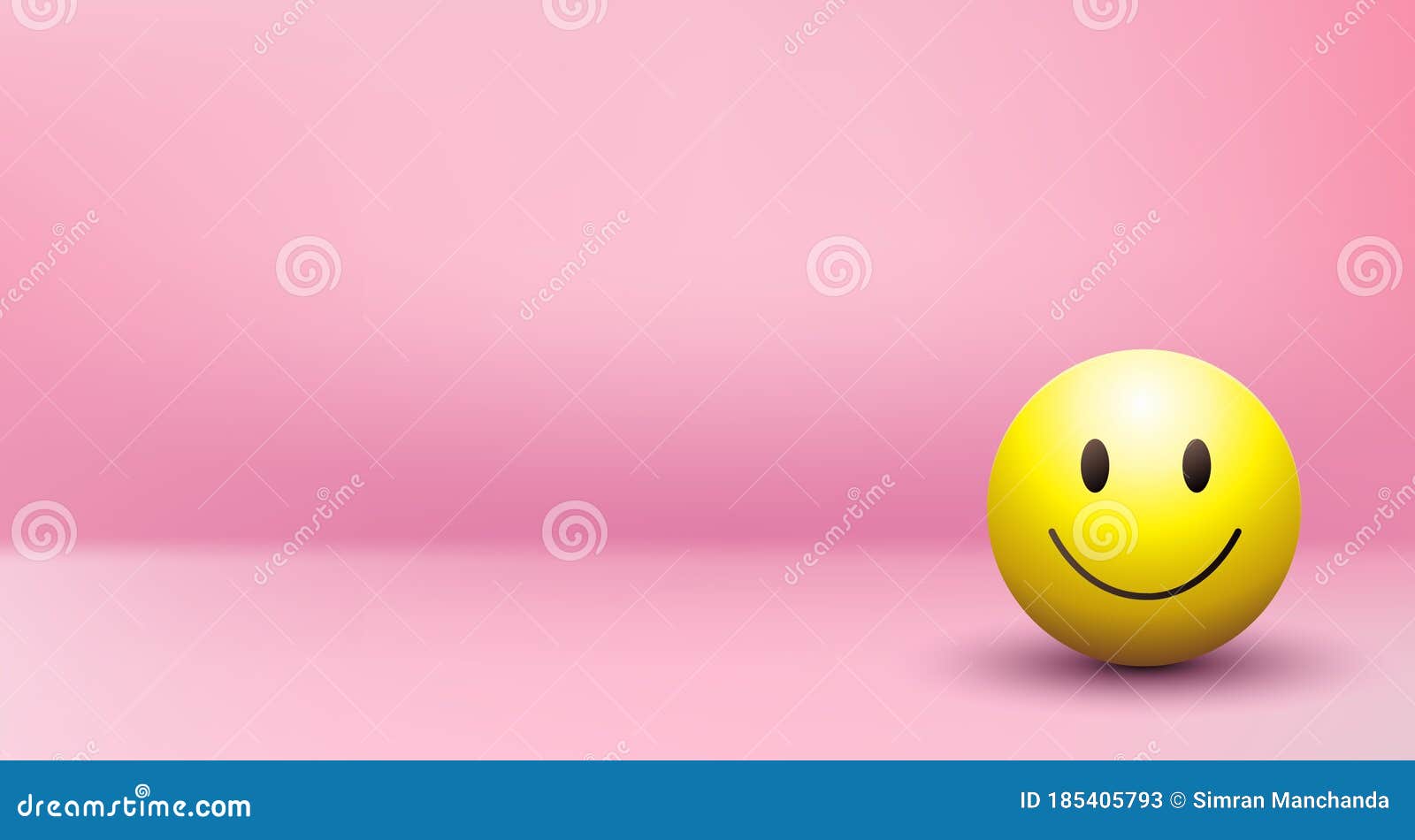 Smile eyes look into the frame. Emoji. A sticker for a chat message.  Isolated vector illustration on white background. Stock Vector