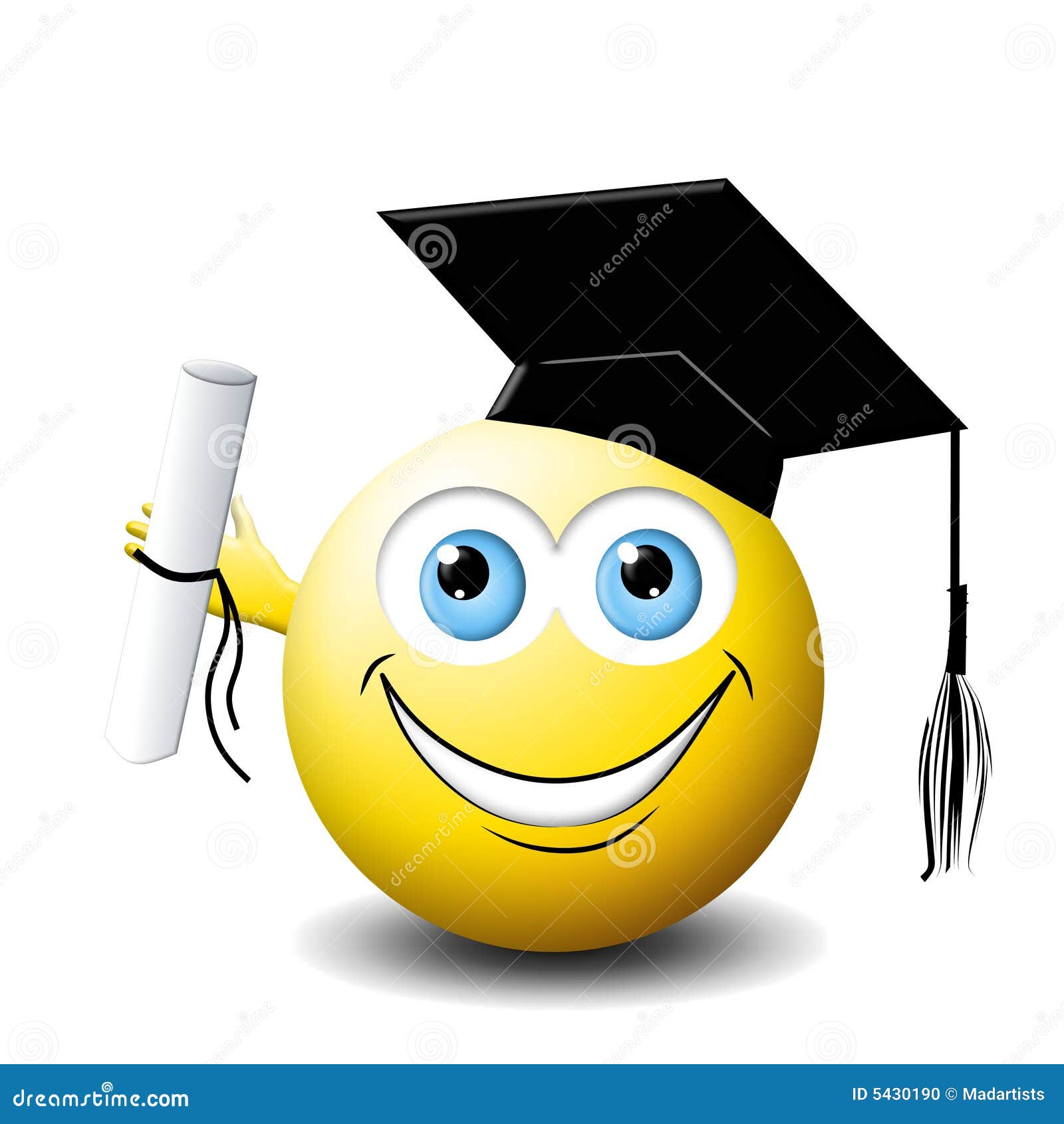 Smiley Face Graduate Stock Photo - Image: 5430190