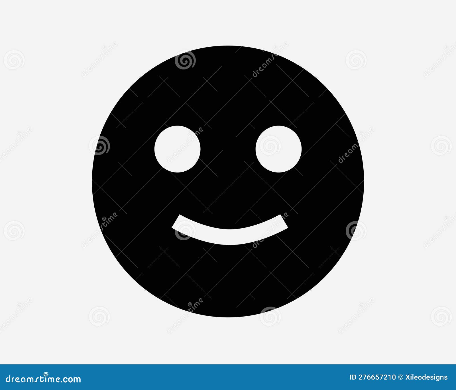 Smiley Face Icon. Smile Happy Joy Satisfied Emoji Symbol. Positive