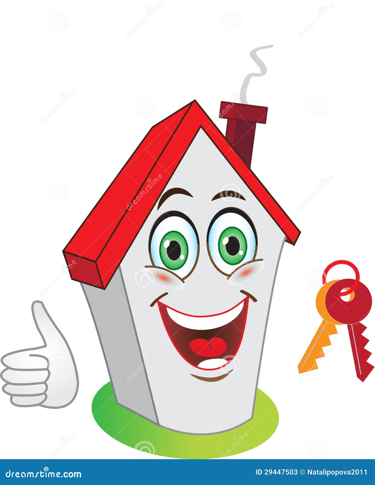 Smiley. Het Huis Van Het Symbool. Stock Illustratie Illustration of