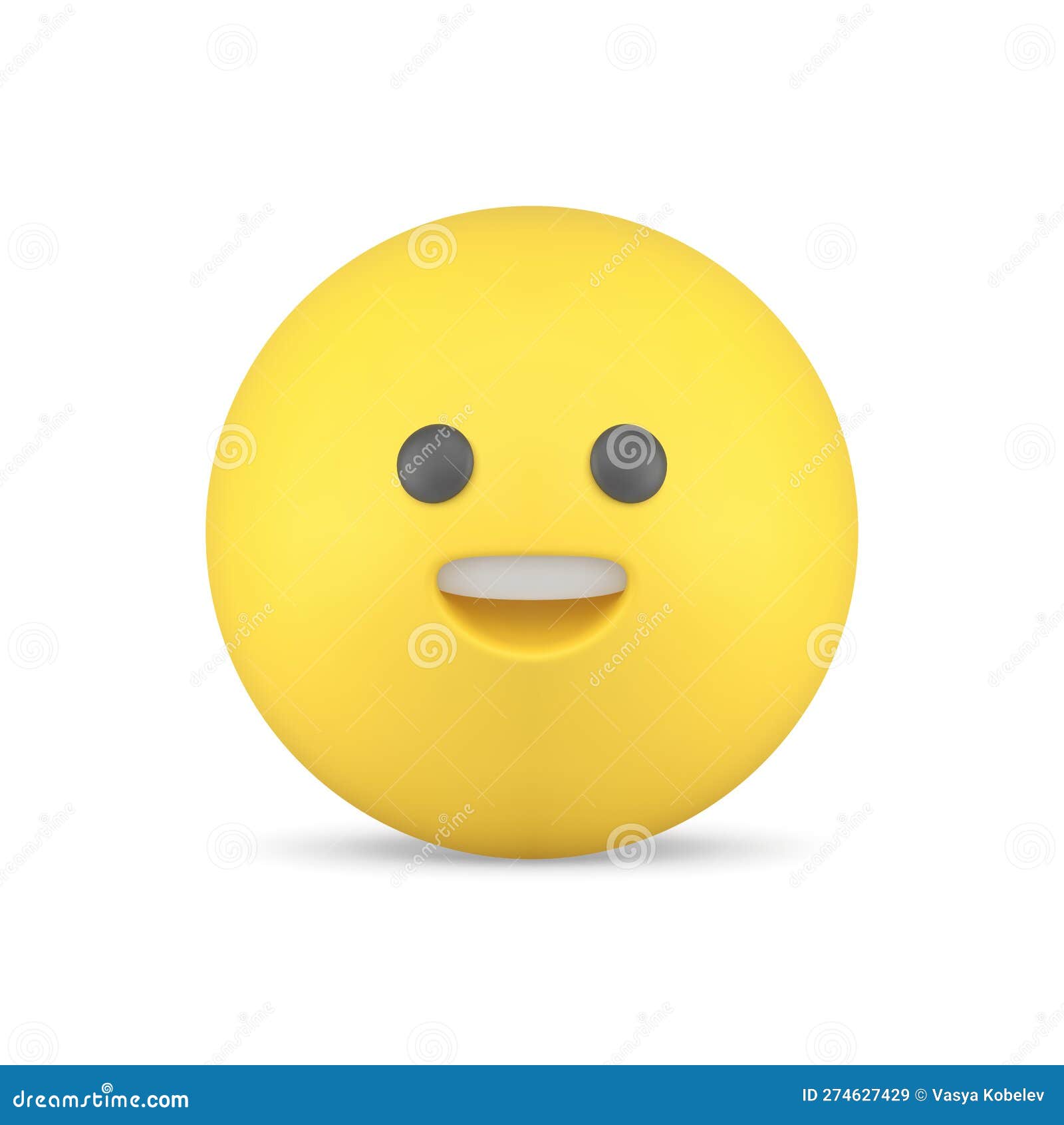 Smiley Laughing Yellow Emoji Emoticon Happy Head Character 3d Icon ...