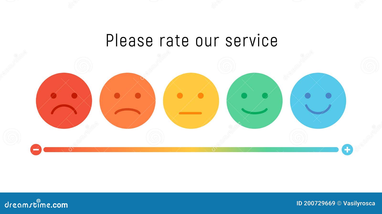 Smiley Rate Scale Emotion Emoji Icon. Feedback Rate Survey Emoticon