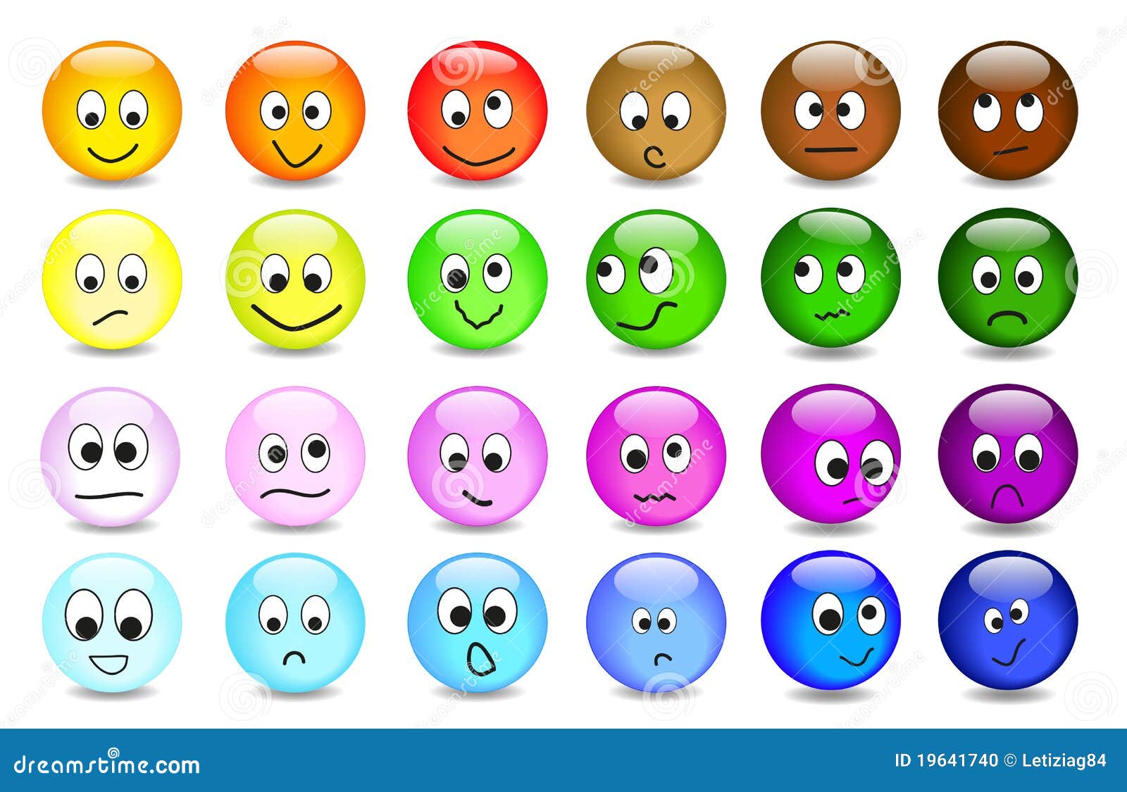 Smileys stock vector. Illustration of expression, children - 19641740