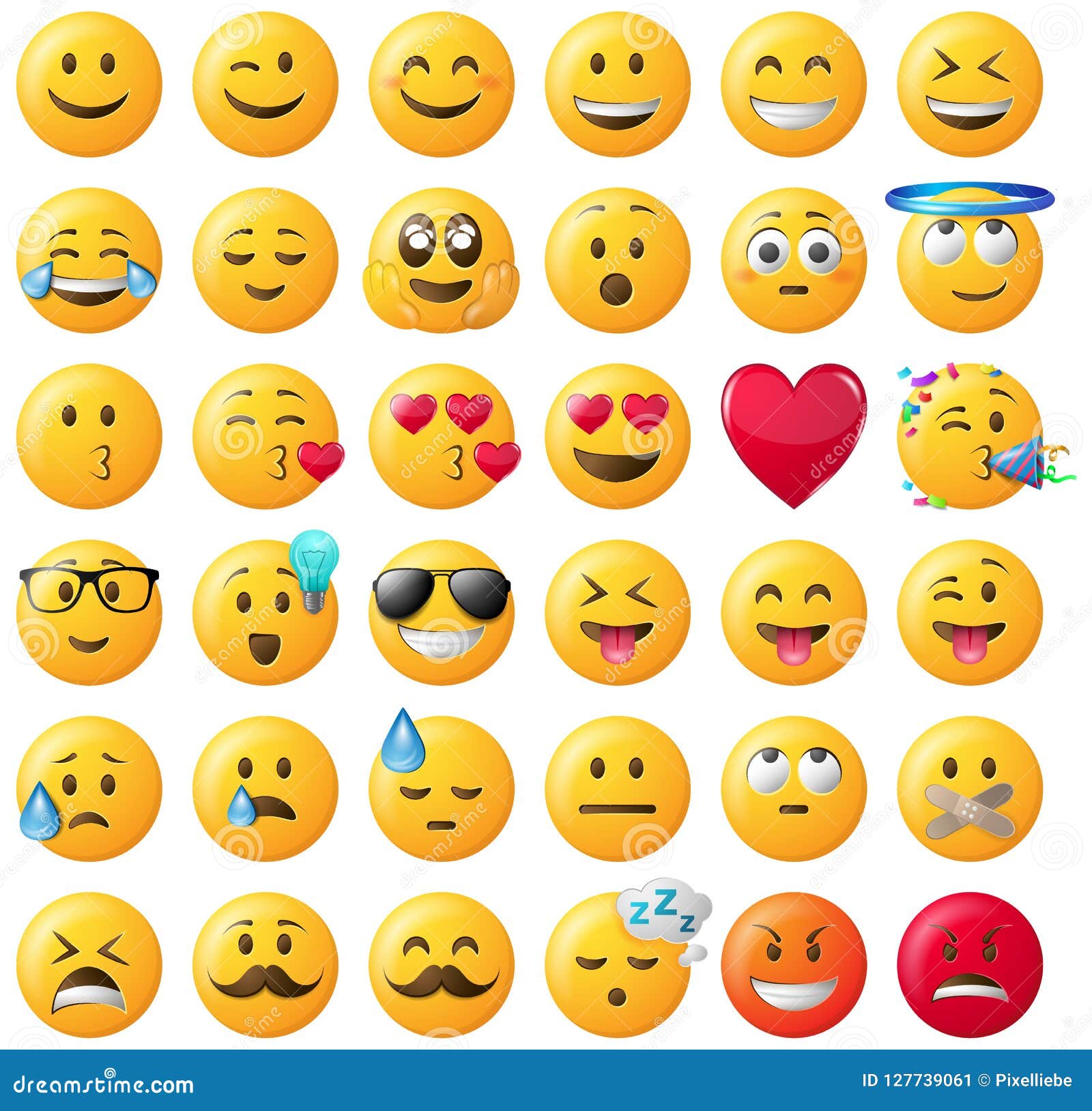 Smileys Emoticons With Sunglasses Vector Creation Kit Smiley Emojis ...