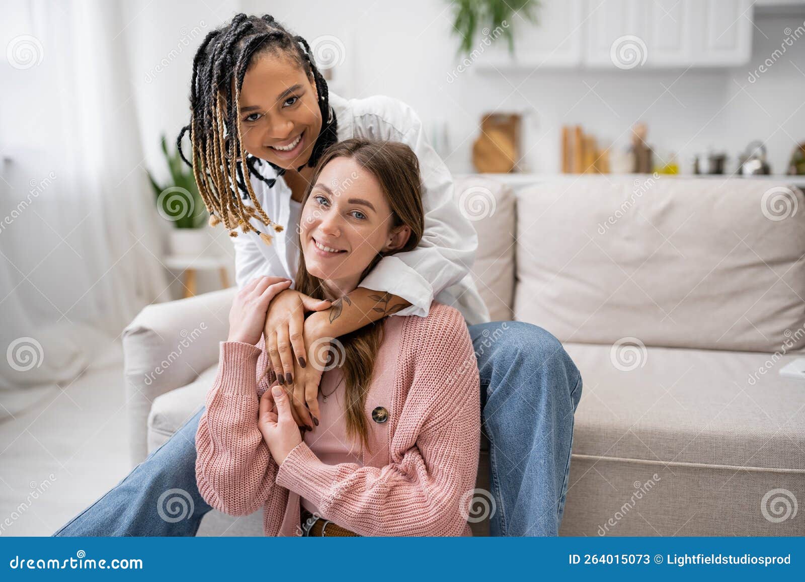 Smiling African American Lesbian Woman With Stock Image Image Of Smiling Homosexual 264015073