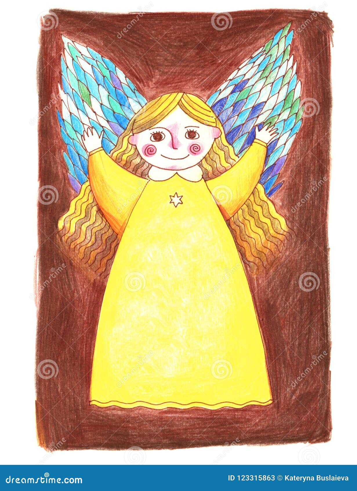 drawings of angels for kids
