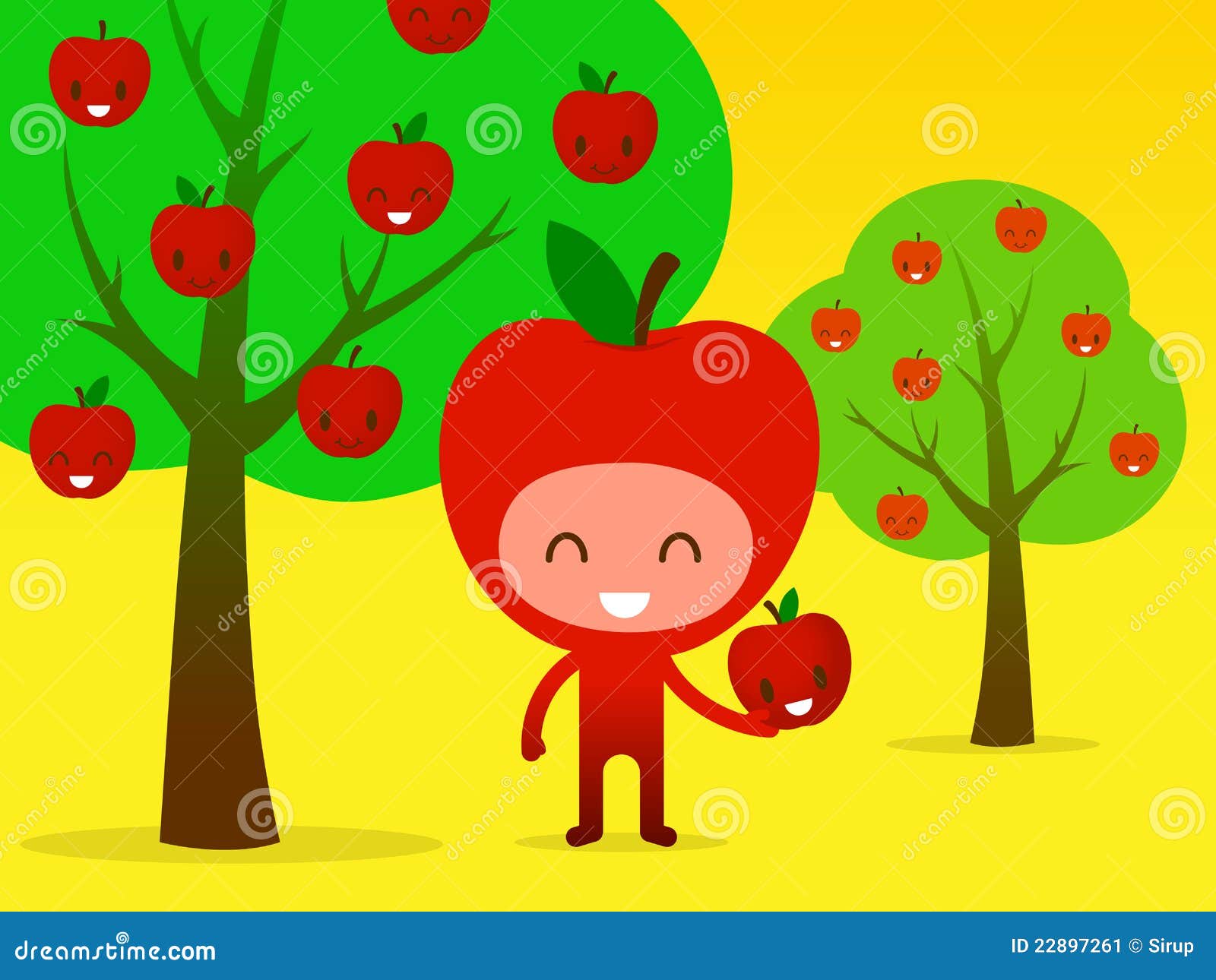 No Picking Fruit Sign Symbol Cartoon Vector 185135397