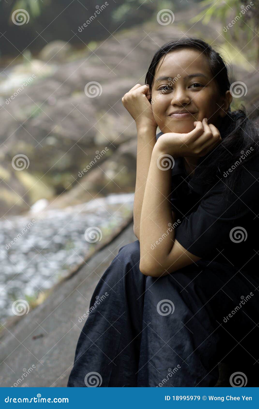 Smiling Asian Malay Teen Stock Image Image Of Smiling - 18995979-6358