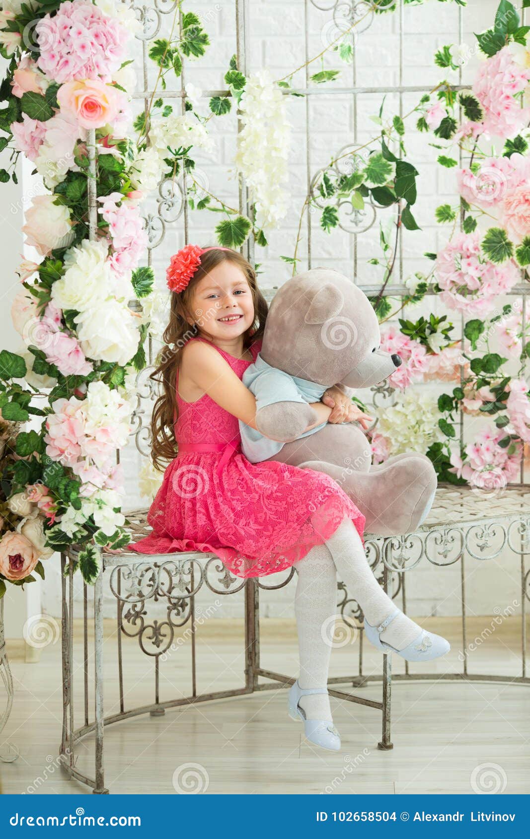 Beautiful Young Joyful Girl Child Stock Photo Image Of Event