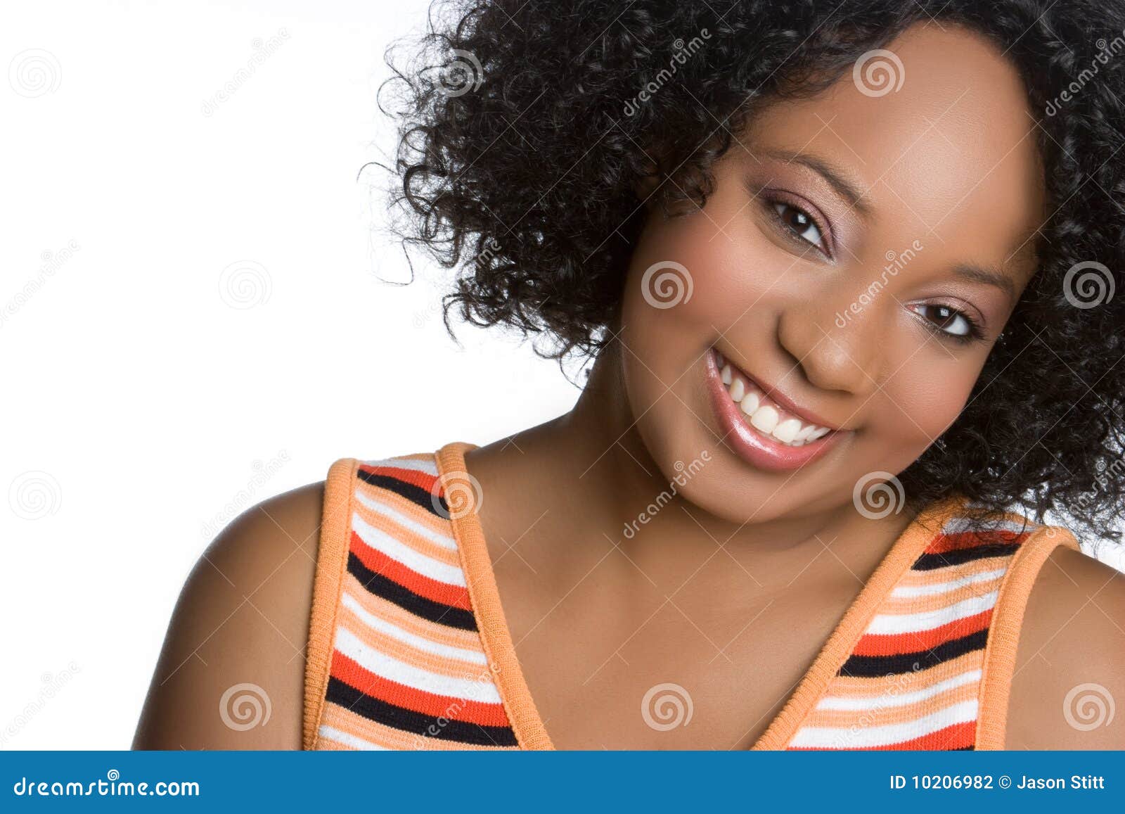 Smiling Black Woman Stock Photography Image 10206982