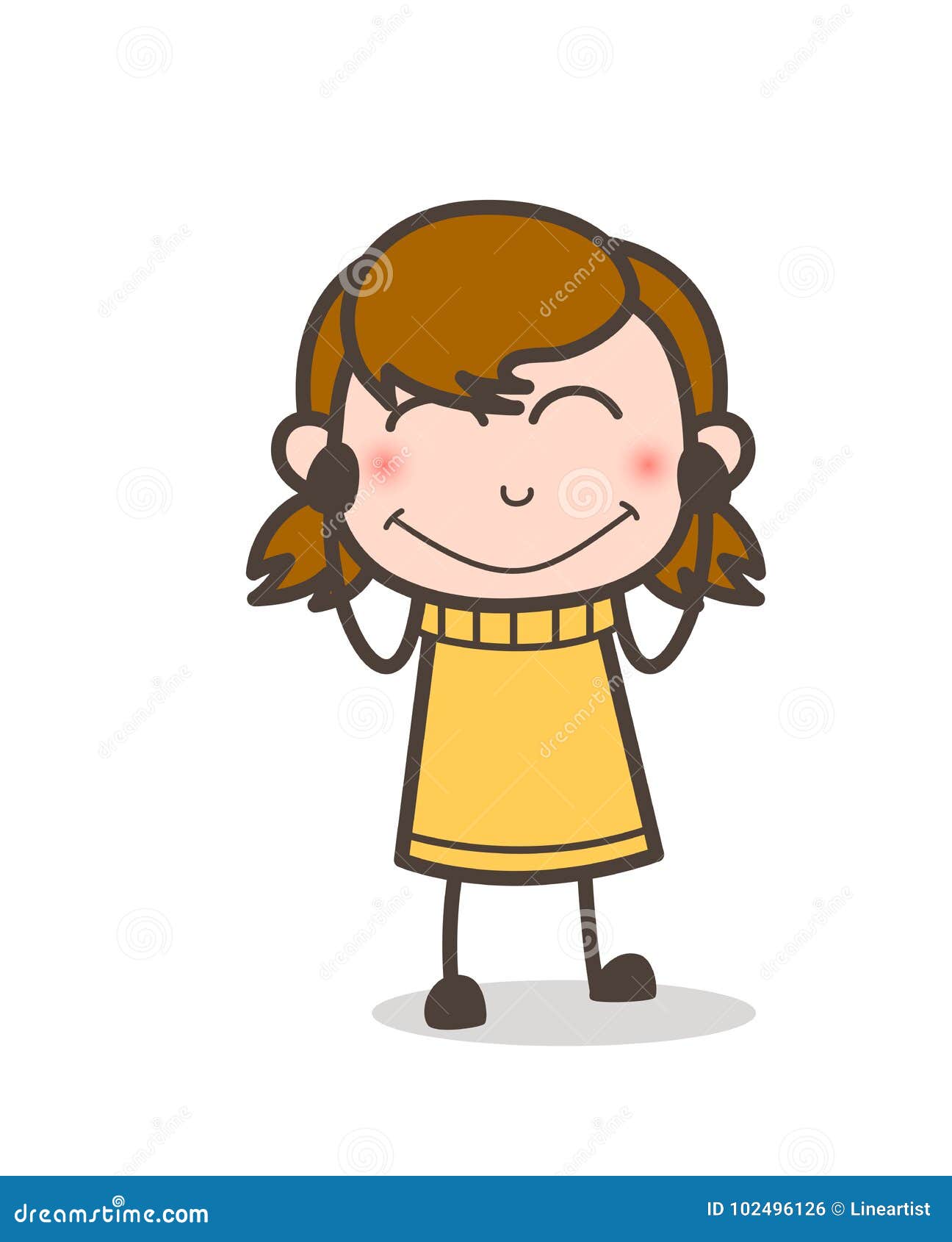 Smiling Blushing Face - Cute Cartoon Girl Illustration Stock Illustration - Illustration of expression, funny: 102496126 Smiling Blushing Face - Cute Cartoon Girl Illustration Stock Illustration - Illustration of expression, funny: 102496126