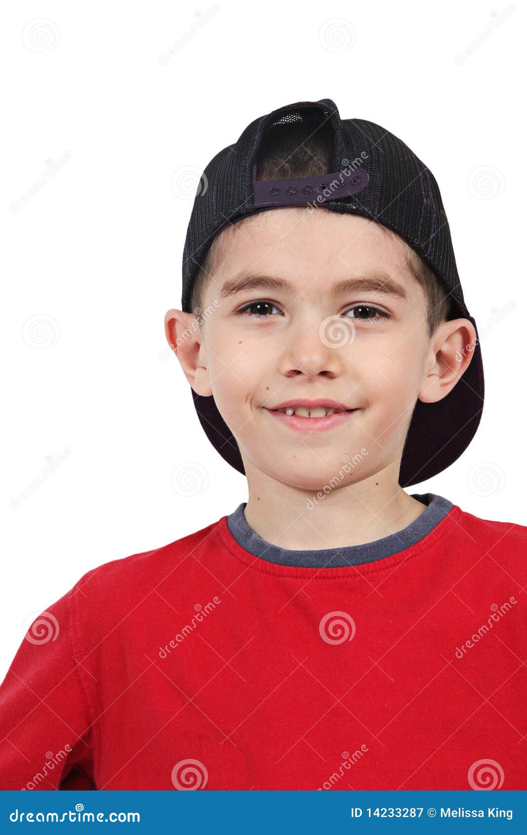 Smiling Boy In Baseball Cap Stock Image Image of details, looks 14233287