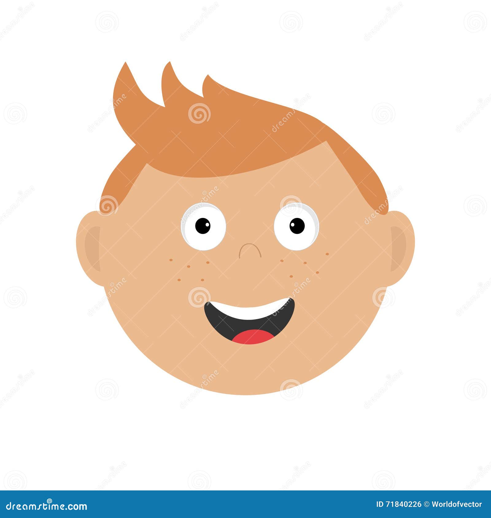 Laughing boy avatar funny kid profile picture Vector Image