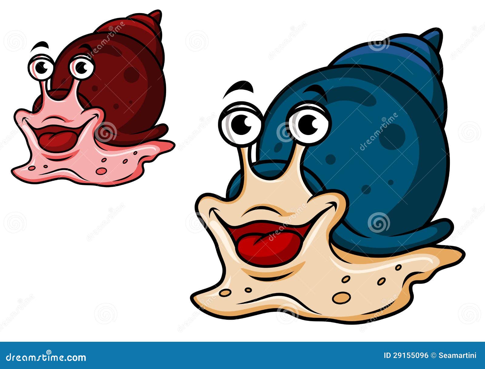 Smiling Cartoon Snail Stock Vector Illustration Of Nautilus 29155096