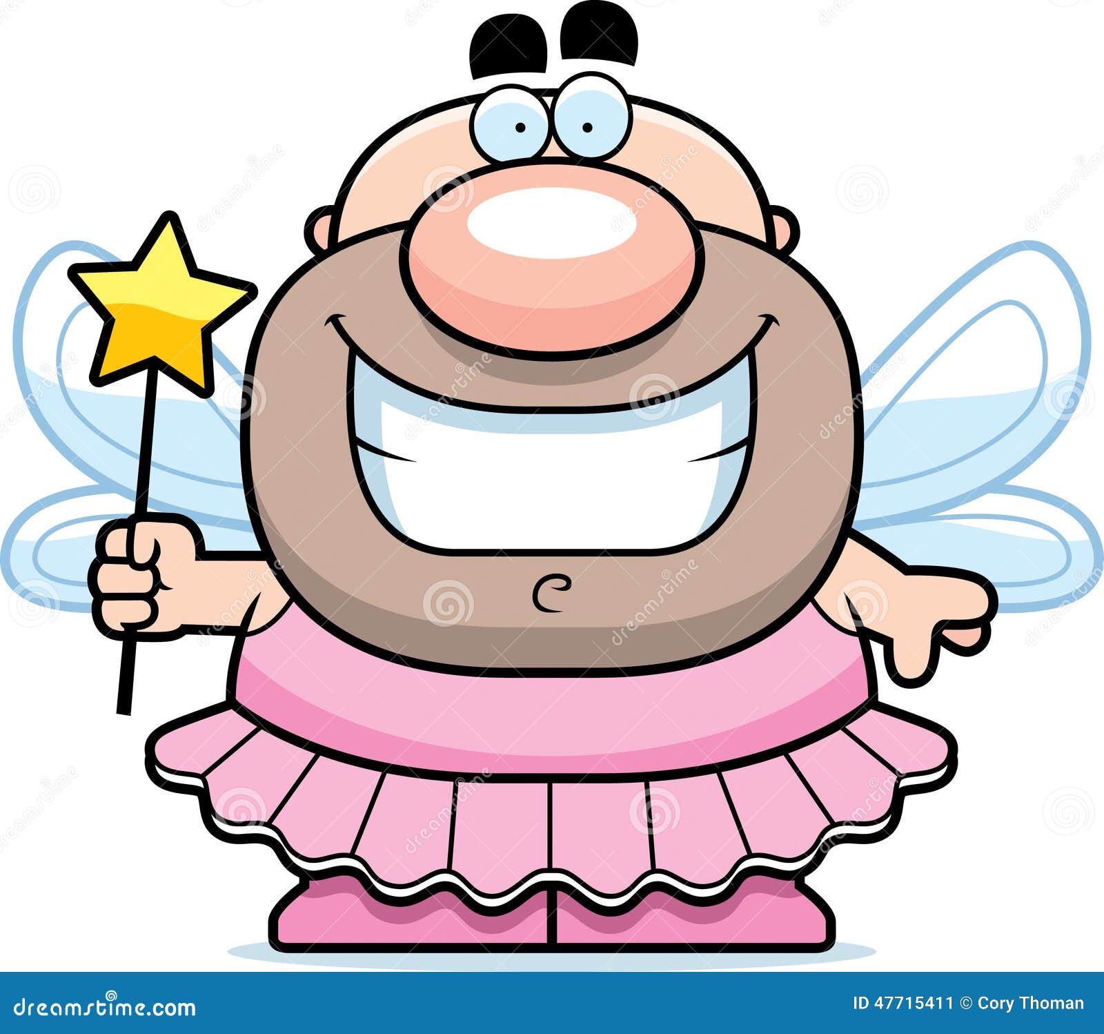 Smiling Cartoon Tooth Fairy Stock Vector - Illustration of pink, magic