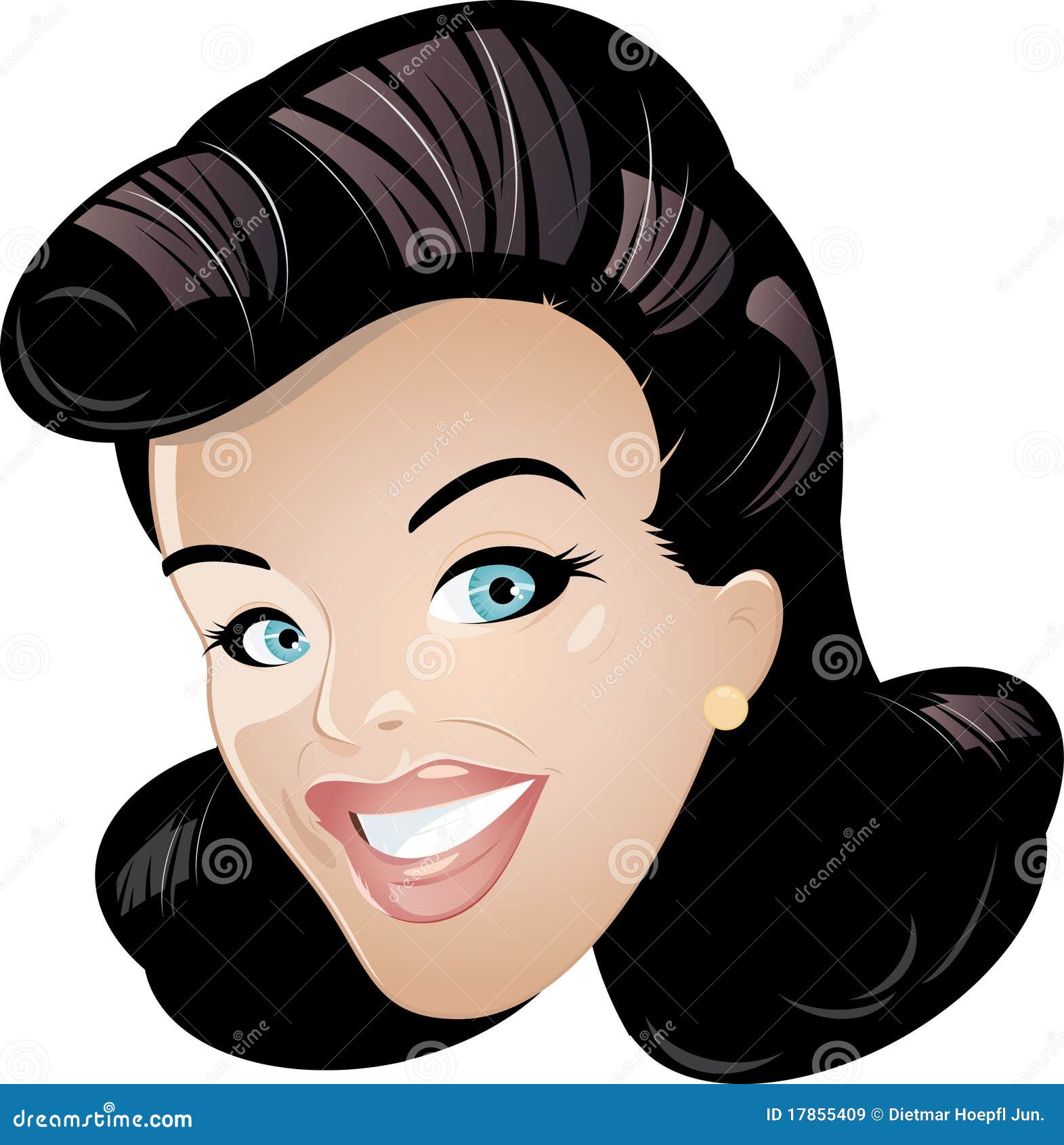 Smiling Cartoon Woman Royalty Free Stock Images - Image 